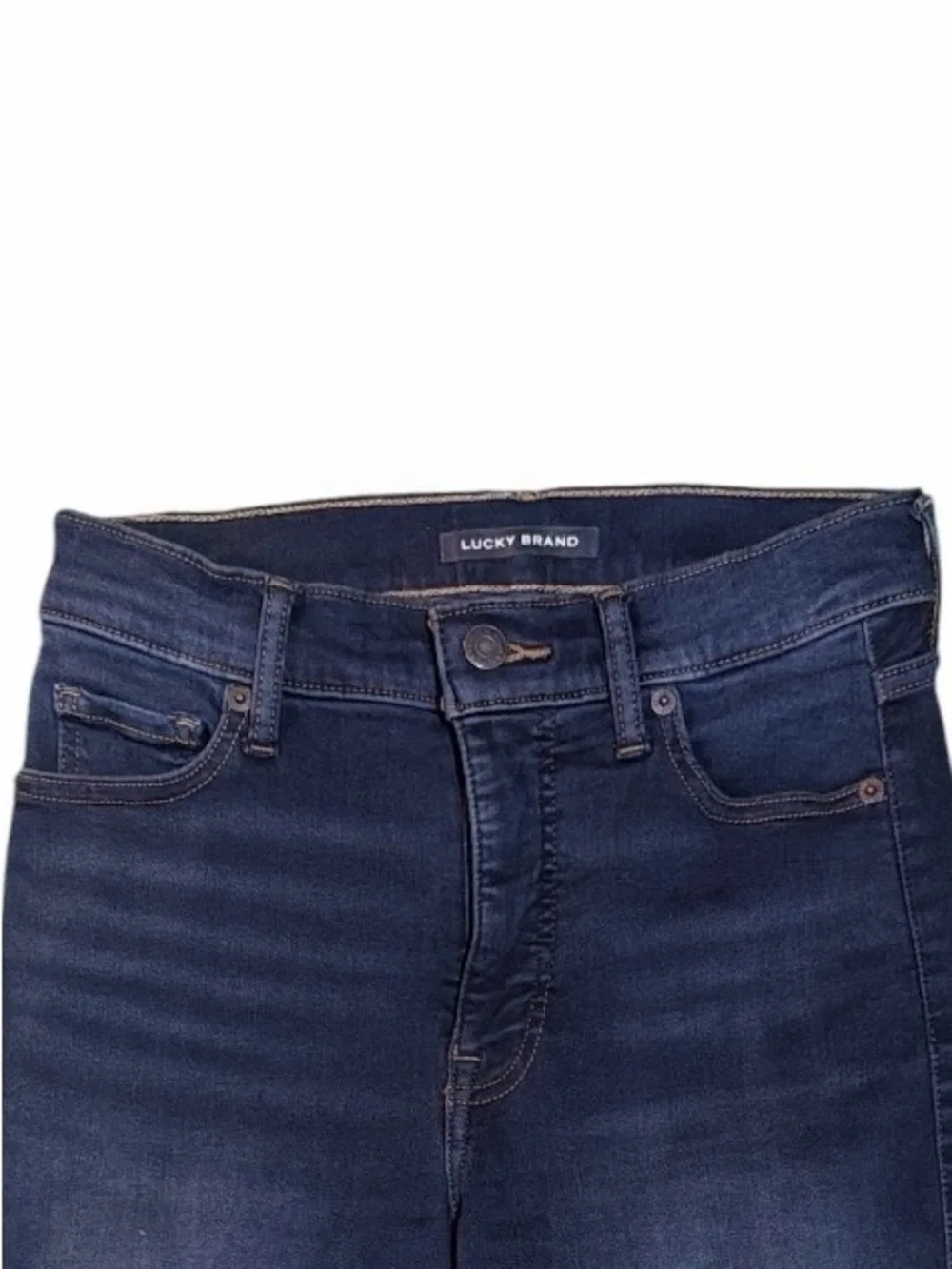 Lucky Brand Uni High Rise Bootcut Jeans Dark Wash Size 2 / 25-26 Regular NWOT - Picture 2 of 9